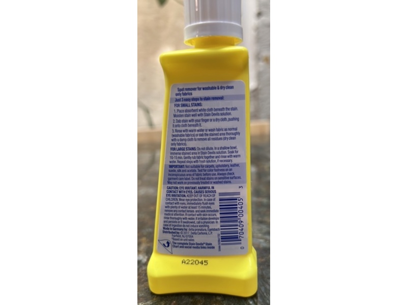 Carbona Stain Devils Stain Remover, 1.7 fl oz/50 mL