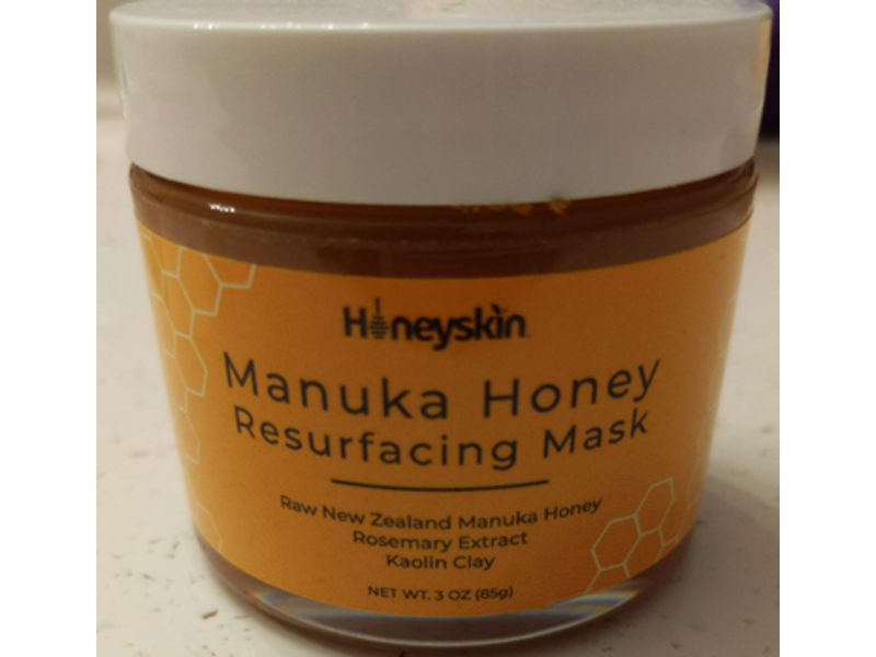 Honeyskin Manuka Honey Resurfacing Mask, Rosemary Extract, 3 oz/85 g