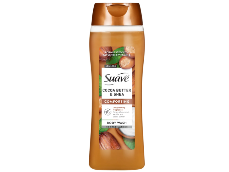 Suave Moisturizing Body Wash, Cocoa Butter & Shea, 15 fl oz/443 mL