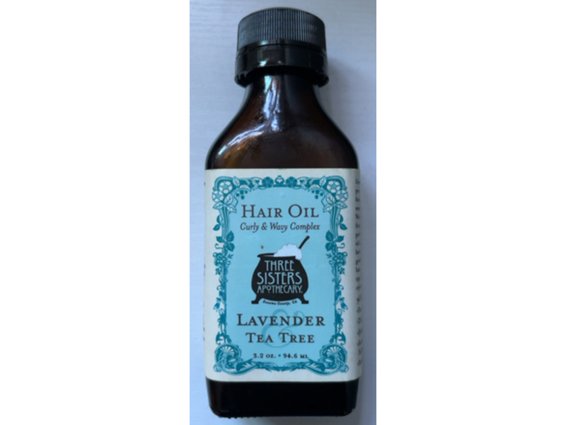 Three Sisters Apothecary Hair Oil, Lavender Tea Tree, 3.2 oz/94.6 mL