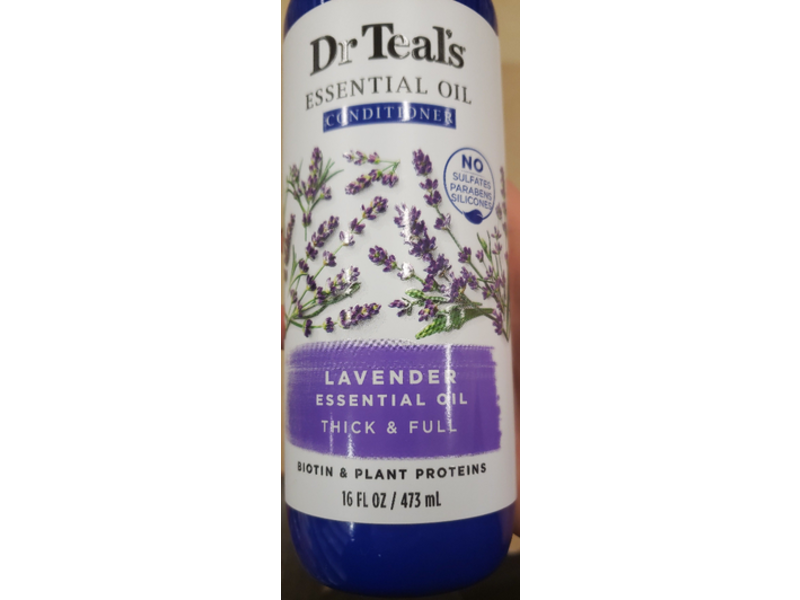 Dr Teal's Thick & Full Essential Oil Conditioner, Lavender Essential Oil, 16 fl oz/473 mL