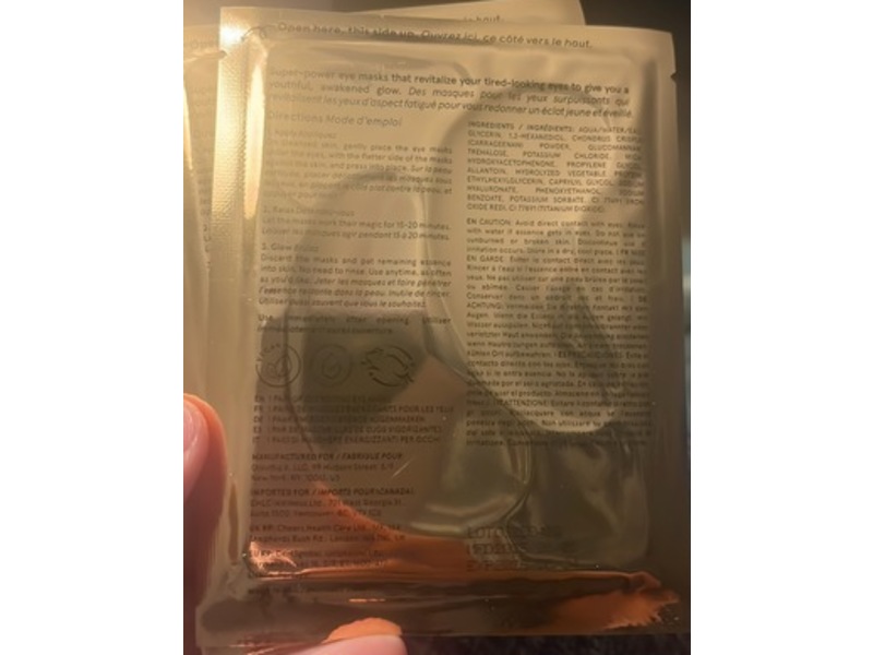 Grace & Stella Energizing Eye Masks, Gold, 0.2 fl oz/6 g, 24 Pairs