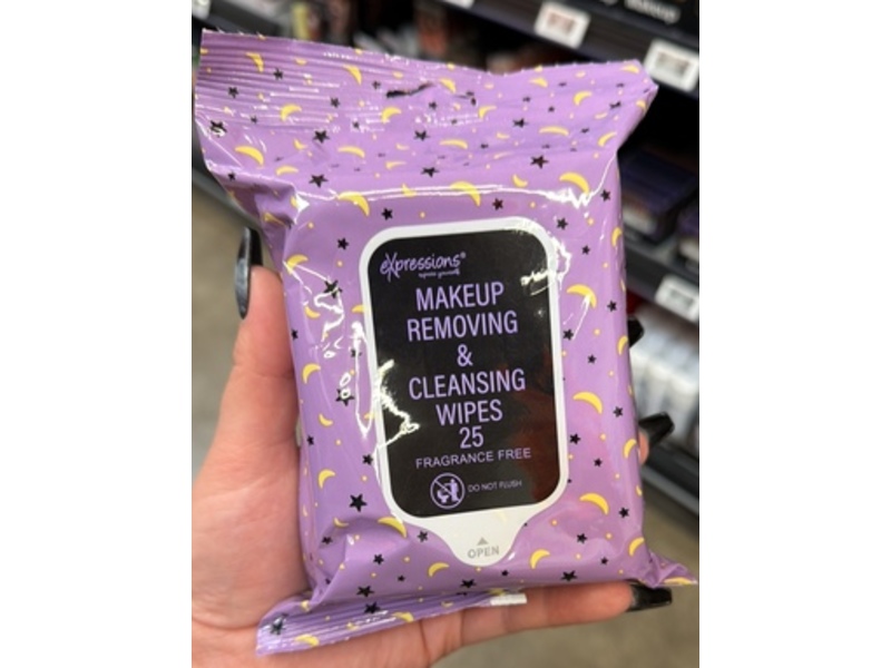 Expressions Makeup Remover & Cleansing Wipes, 25 Count