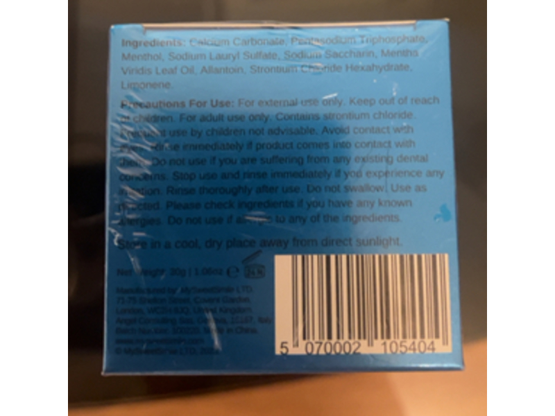 My Sweet Smile Teeth Whitening Powder, 1.06 oz/30 g