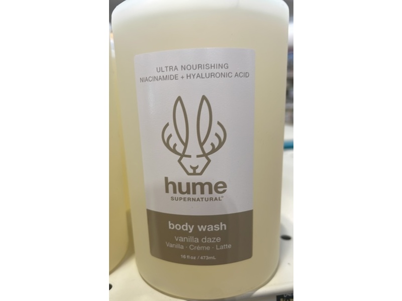 Hume Supernatural Ultra Nourishing Body Wash, Vanilla Daze, 16 fl oz/473 mL