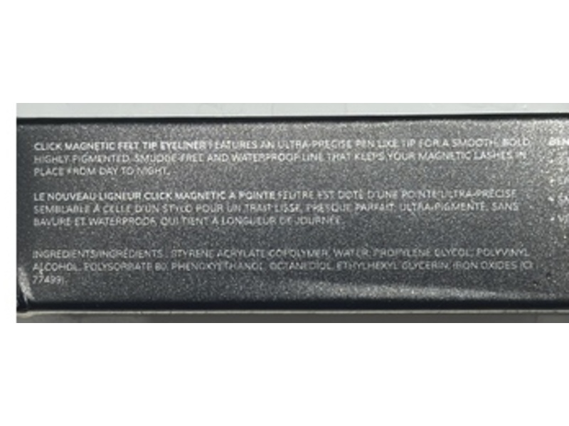 Lilly Lashes Click Magnetic Felt Tip Eyeliner, Ultra Black, 0.03 fl oz/0.9 mL