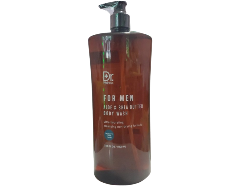 Dr Wellness Body Wash, Aloe & Shea Butter, 33.8 fl oz/1 L