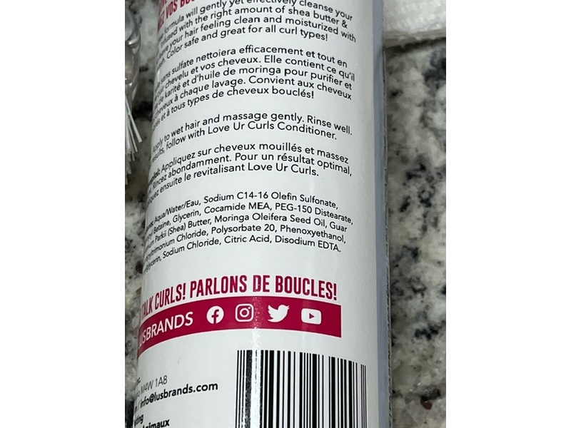 Love UR Curls Sulfate-Free Shampoo, 8.5 fl. oz/250 mL