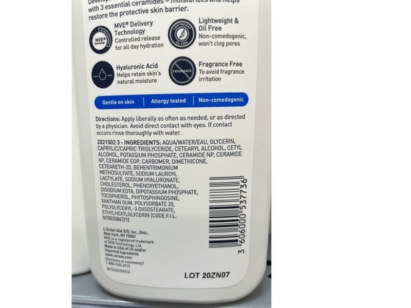 CeraVe Lightweight Daily Moisturizing Lotion, Normal To Dry Skin, 8 fl oz/237 mL