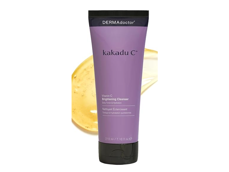 Derma Doctor Brightening Daily Cleanser Toner & Makeup Remover, Kakadu C, 7.10 fl oz/210 mL