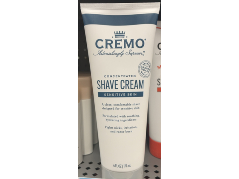 Cremo Concentrated Shave Cream, 6 fl oz/177 mL