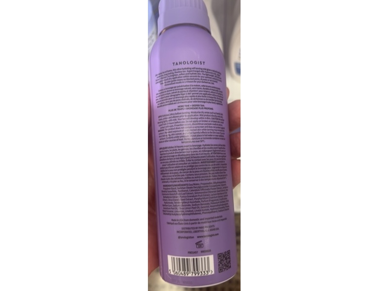 Tanologist Self Tan Airbrush Mist, Dark, Hyaluronic Acid + Jojoba Extract + Vitamin C, 5 fl oz/148 mL