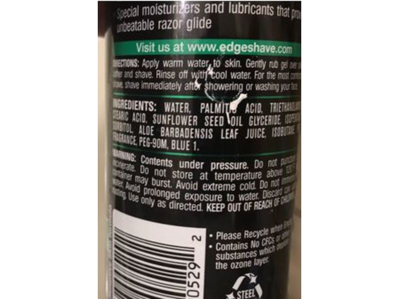 Edge Shave Gel, Soothing Aloe, 7 oz, Pack Of 7