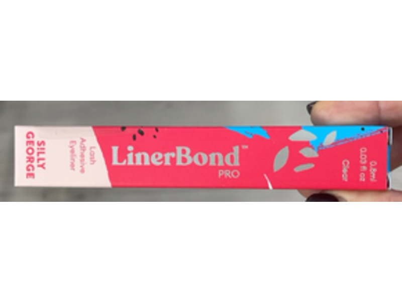 Silly George Liner Bond Pro Lash Adhesive Eyeliner, Clear, 0.03 fl oz/0.8 mL