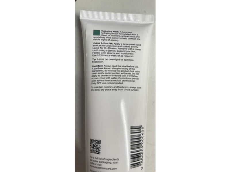 Aspect Hydrating Mask, 118 mL