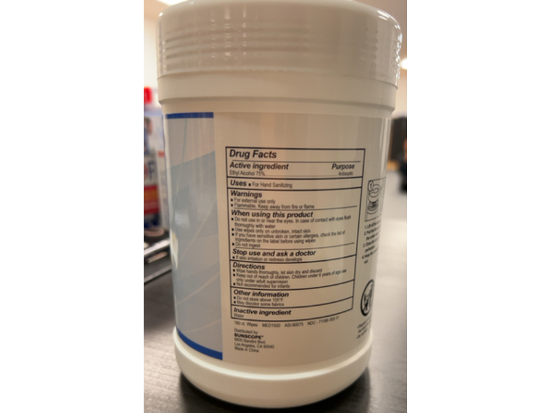 Sunscope Hand Sanitizing Wipes, 160 Count