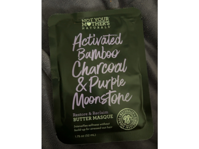 Not Your Mother's Restore & Reclaim Butter Masque, Activated Bamboo Charcoal & Purple Moonstone, 1.75 oz/52 mL