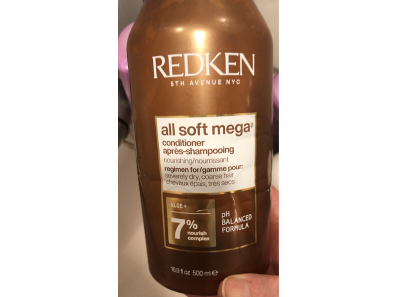 Redken All Soft Mega Conditioner, 16.9 fl oz/500 mL