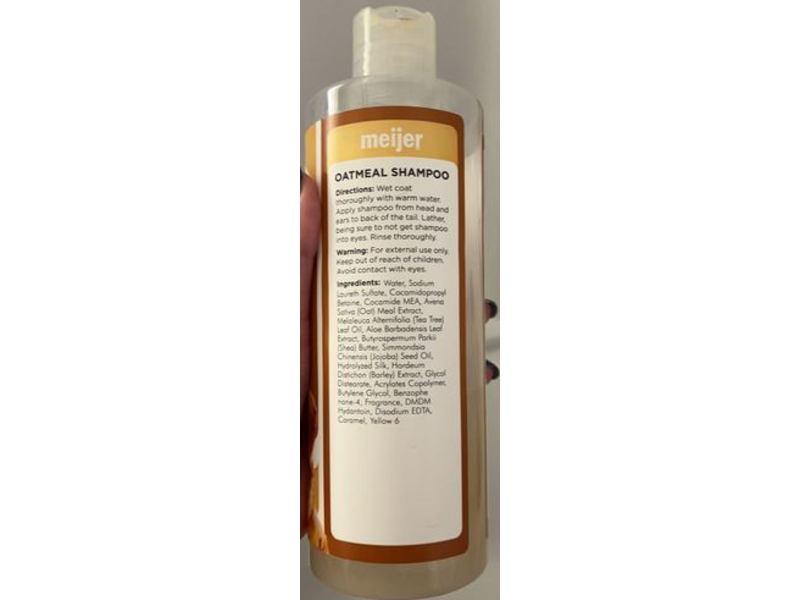 Meijer Pet Shampoo, Oatmeal, 16 fl oz/473mL