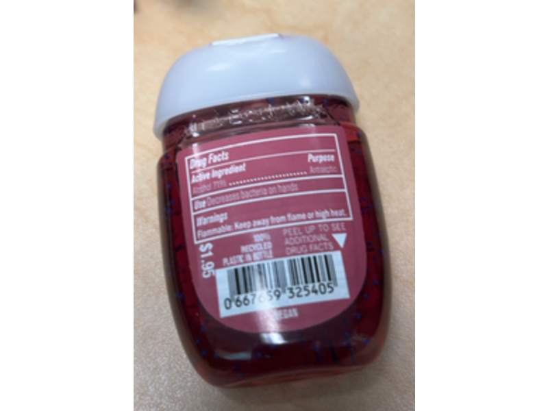 Bath & Body Works Anti-Bacterial Hand Gel, Winterberry Ice, 1 oz/29 mL