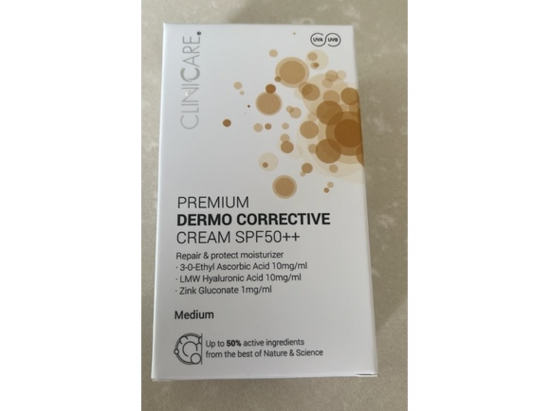 Cliniccare Premium Dermo Corrective Cream, Medium, SPF 50++, 35 mL