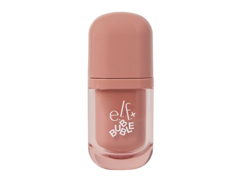 e.l.f Cosmetics Bubble Glow Talk Tinted Lip Serum, Dusty Rose, Peach Flavor, 0.15 fl oz/4.5 mL