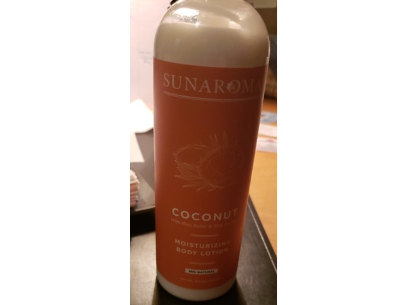 Sunaroma Coconut with Shea Butter & Milk Protein Moisturizing Body Lotion, 11.5 fl oz/340 mL