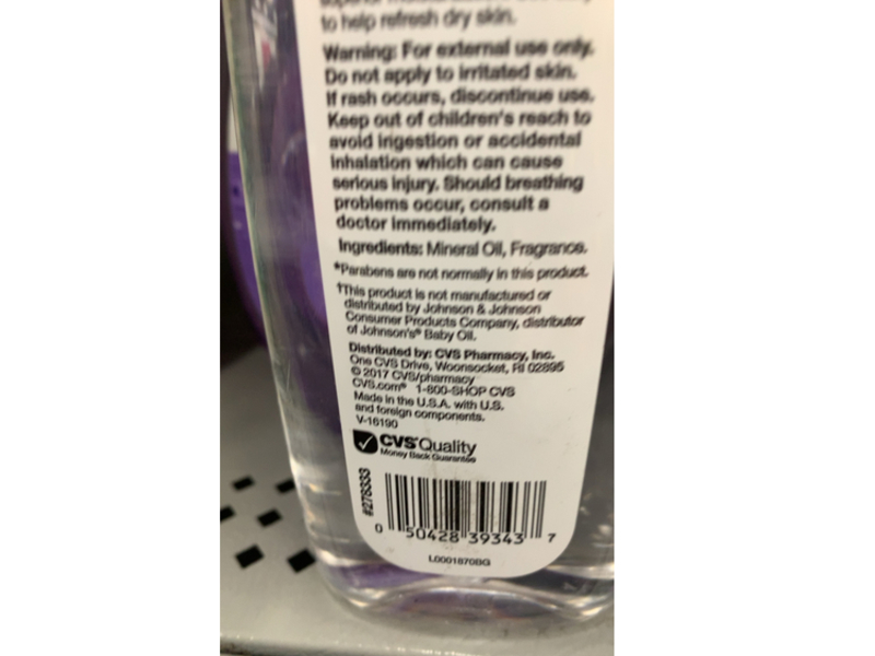 CVS Health Baby Oil, 14 fl oz/414 mL