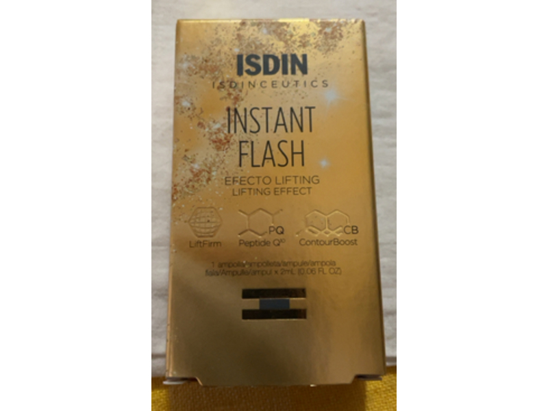 Isdin Instant Flash 1 Ampoule, 0.06 fl oz/2 mL, Pack Of 5