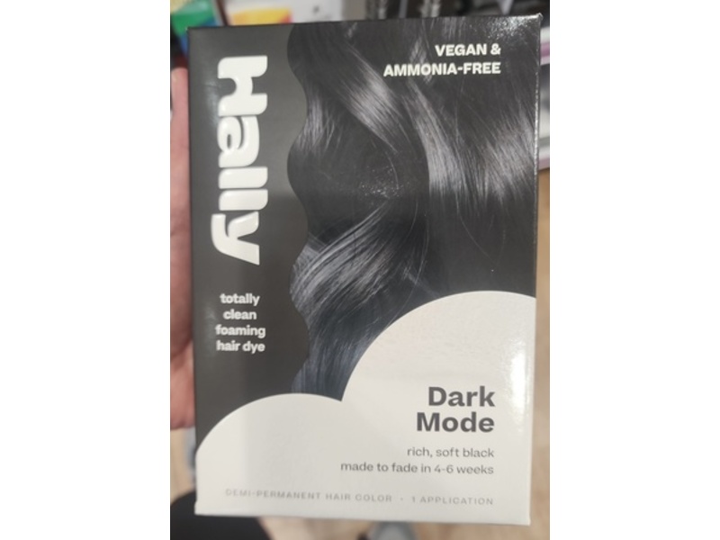 Hally Totally Clean Foaming Hair Dye Kit, Dark Mode, 1Application