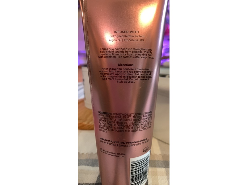 Pantene Keratin Leave-In Repair Treatment Conditioner, 8 fl oz/250 mL