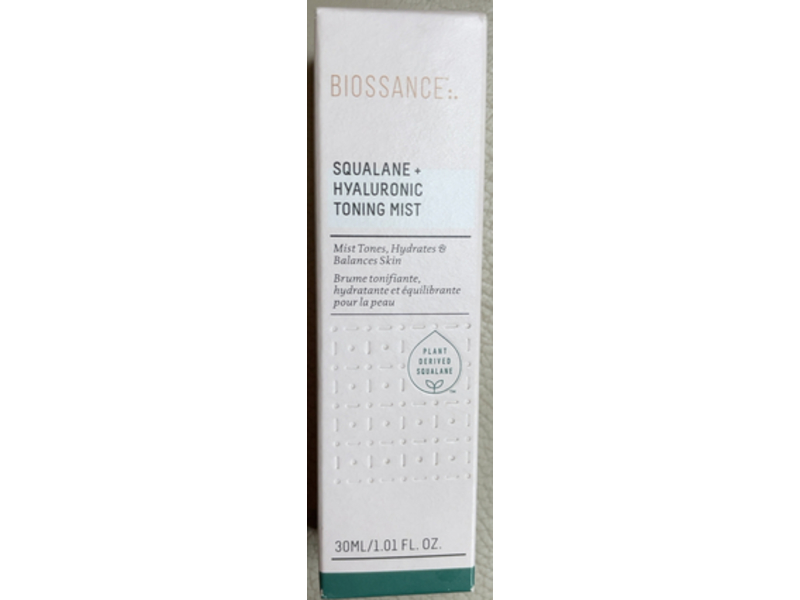 Biossance Squalane Hyaluronic Toning Mist, 1.01 fl oz/30 mL