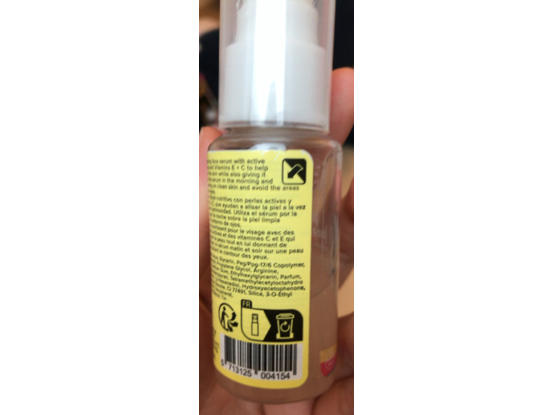Icas Pearl Face Serum, Vitamin E + C, 1fl oz/30 mL