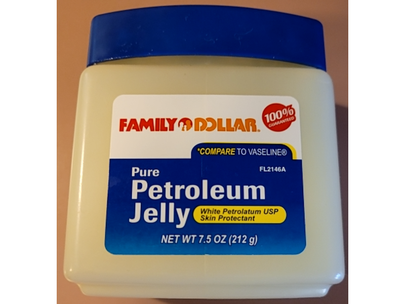 Family Dollar Pure Petroleum Jelly, 7.5 oz/212 g