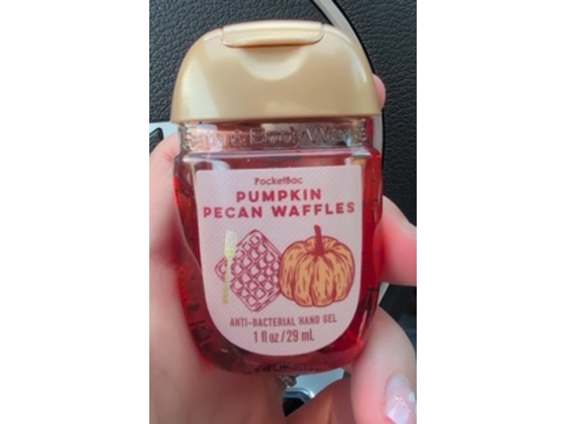 Bath & Body Works Anti-Bacterial Hand Gel, Pumpkin Pecan Waffles, 1oz/29 mL