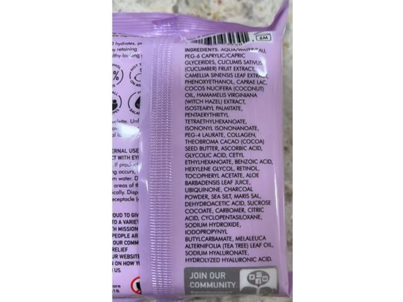 Global Beauty Care Cleansing Cloths, Hyaluronic Acid, 25 Count