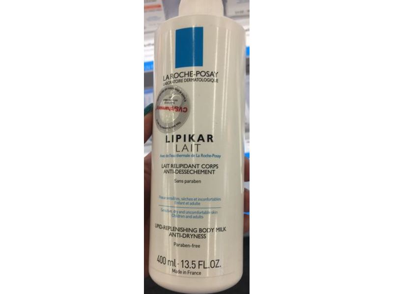 La Roche-Posay Lipikar Lipid Replenishing Body Milk, 13.5 fl oz/400 mL