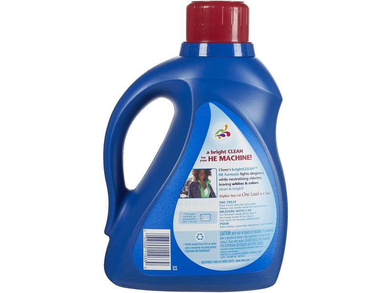 Cheer Liquid Laundry Detergent, Fresh Clean Scent, 64 Loads, 100 fl oz/2.95 L