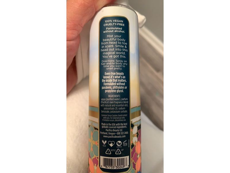 Pacifica Beauty Perfumed Hair & Body Mist, Himalayan Patchouli Berry, 6 Fluid Ounce