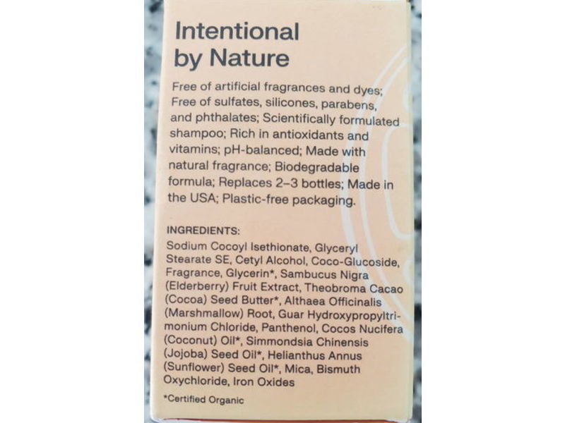 the Earthling Co. Strengthening & Volumizing Shampoo Bar, Citrus Sun, 3 oz/85 g