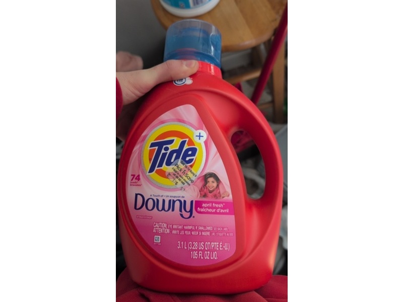 Tide Liquid Touch Of Downy Laundry Detergent, April Fresh, 74 Loads, 105 fl oz/3.1 L
