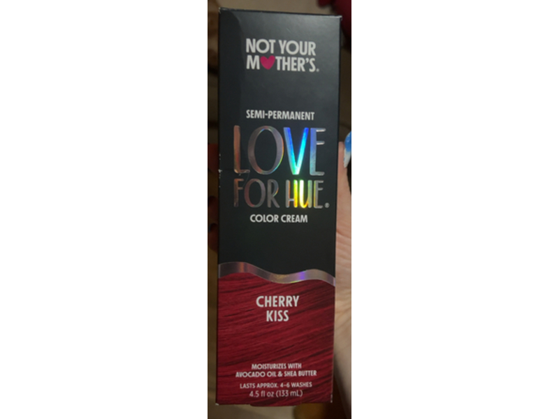 Not Your Mother Semi Permanent Love For Hue Color Cream, Cherry Kiss, 4.5 fl oz/133 mL