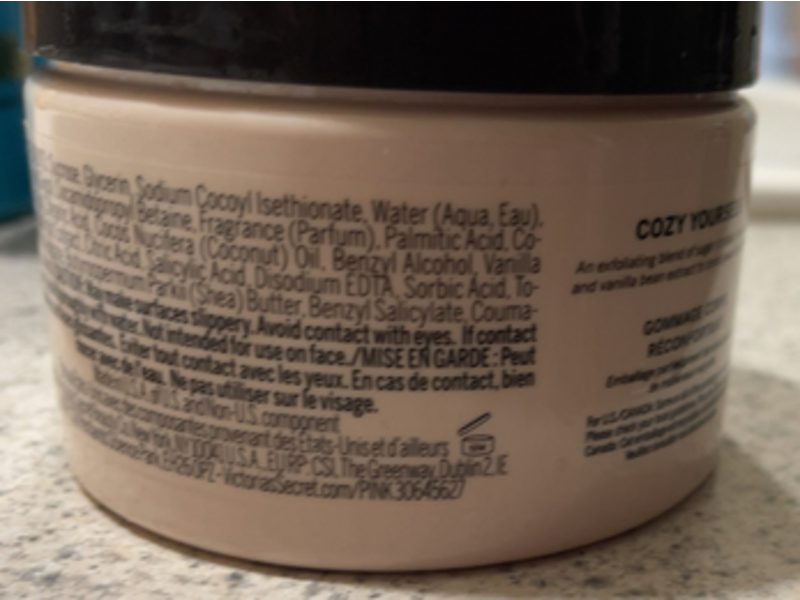 Pink Comforting Body Scrub, Vanilla, 10 oz/283 g