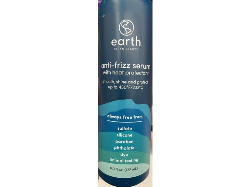 Earth Clean Beauty Anti - Frizz Serum, 6.0 fl oz/177 mL