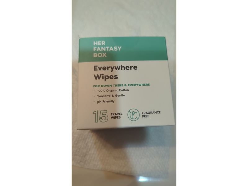 Her Fantasy Box Everywhere Wipes, Fragrance Free, 15 Wipes