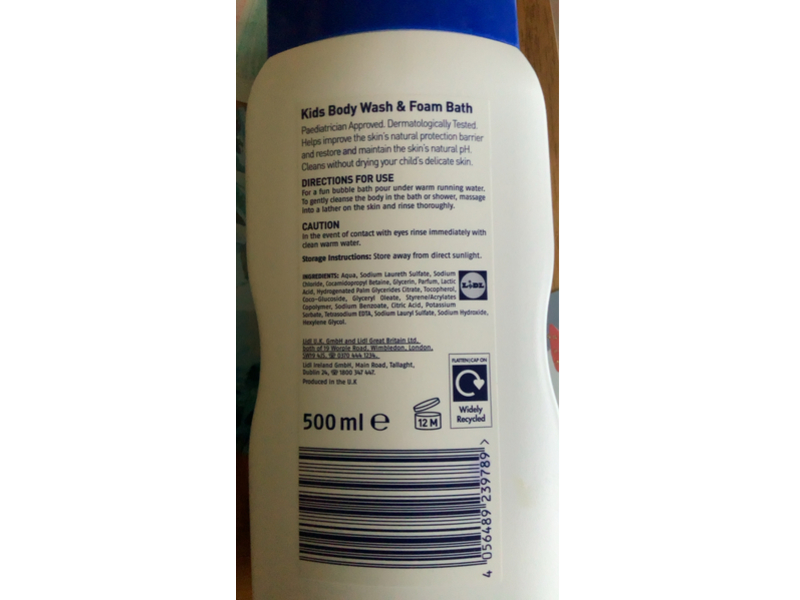 Cien Kids Body Wash & Foam Bath, 500 mL