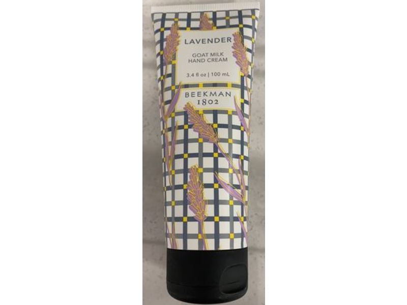 Beekman Goat Milk Hand Cream, Lavender, 3.4 fl oz/100 mL