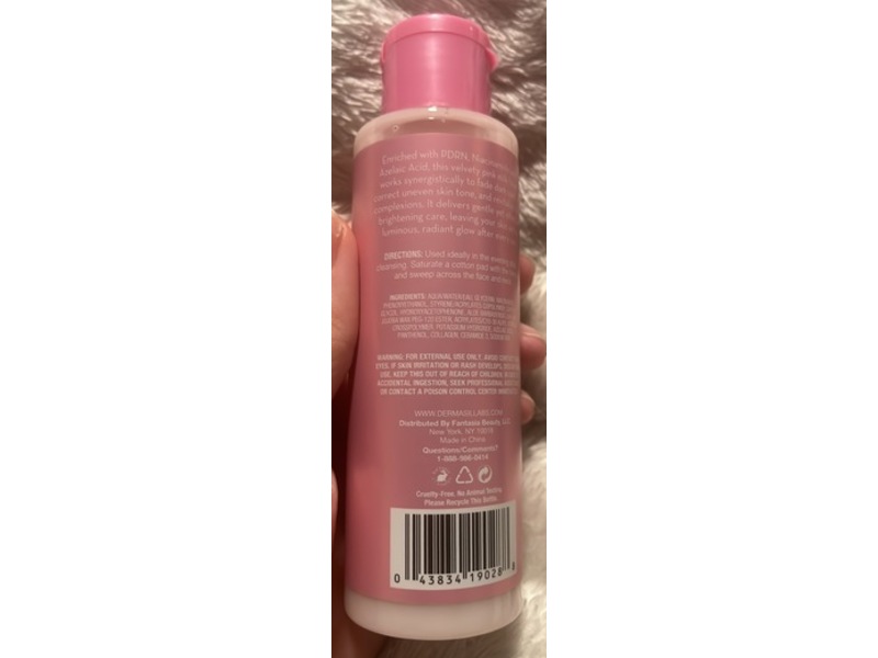 Dermasil Pink Milk Toner, PDRN, 4 fl oz/118 mL