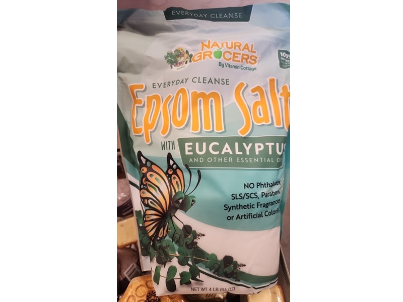 Natural Grocers Everyday Cleanse Epsom Salt, Eucalyptus, 64 oz