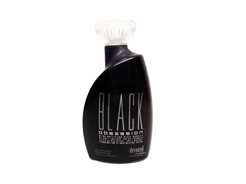 Devoted Creations Tanning Skincare Ultra Mattifying Black Bronzer, Black Obsession, 13.5 fl oz/400 mL